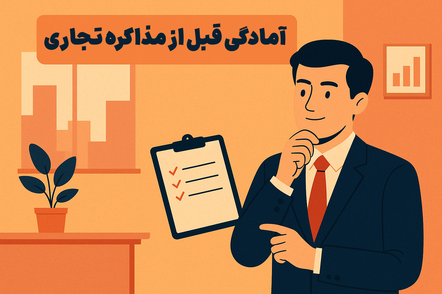 آمادگی قبل از مذاکره تجاری