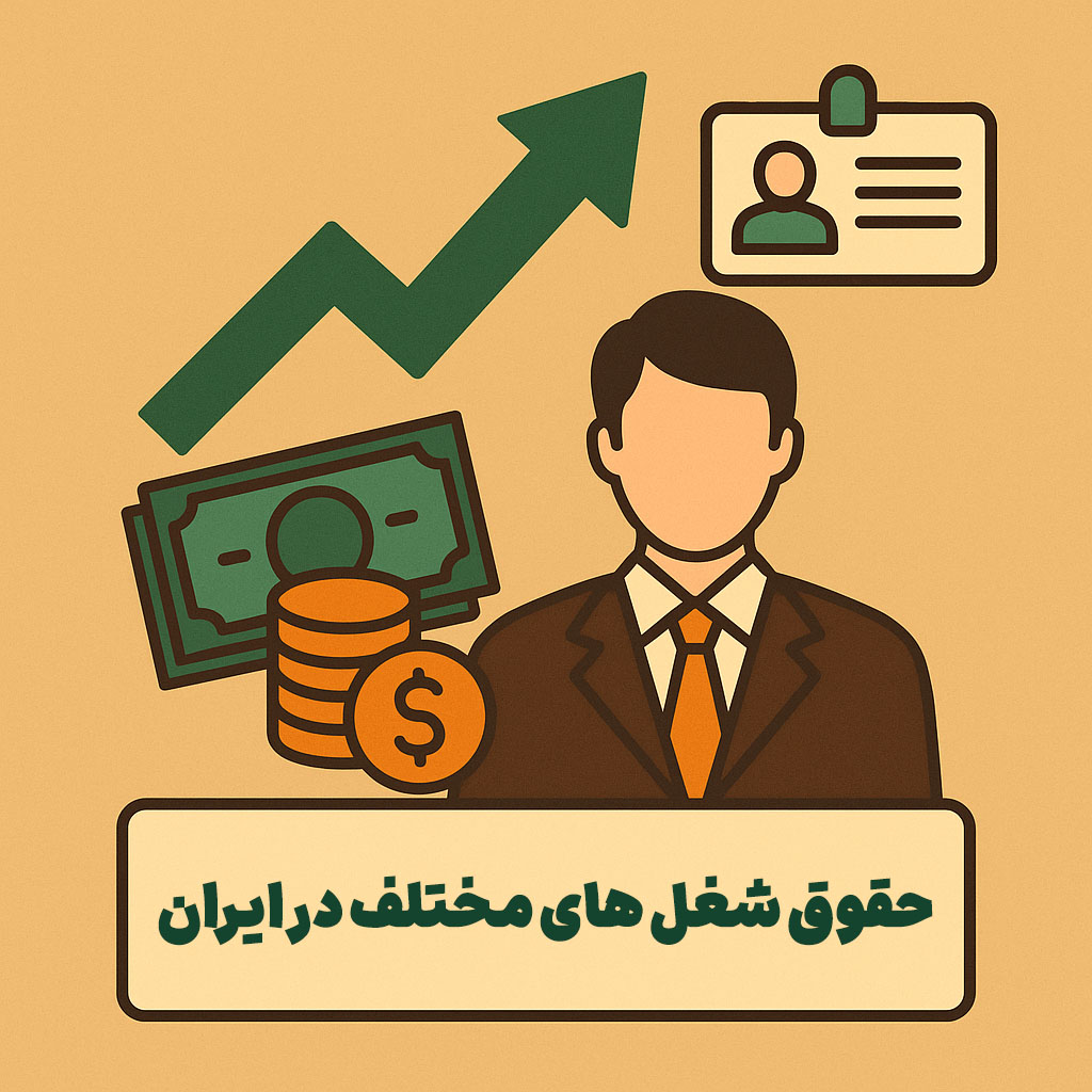 حقوق شغل های مختلف در ایران ۱۴۰۴