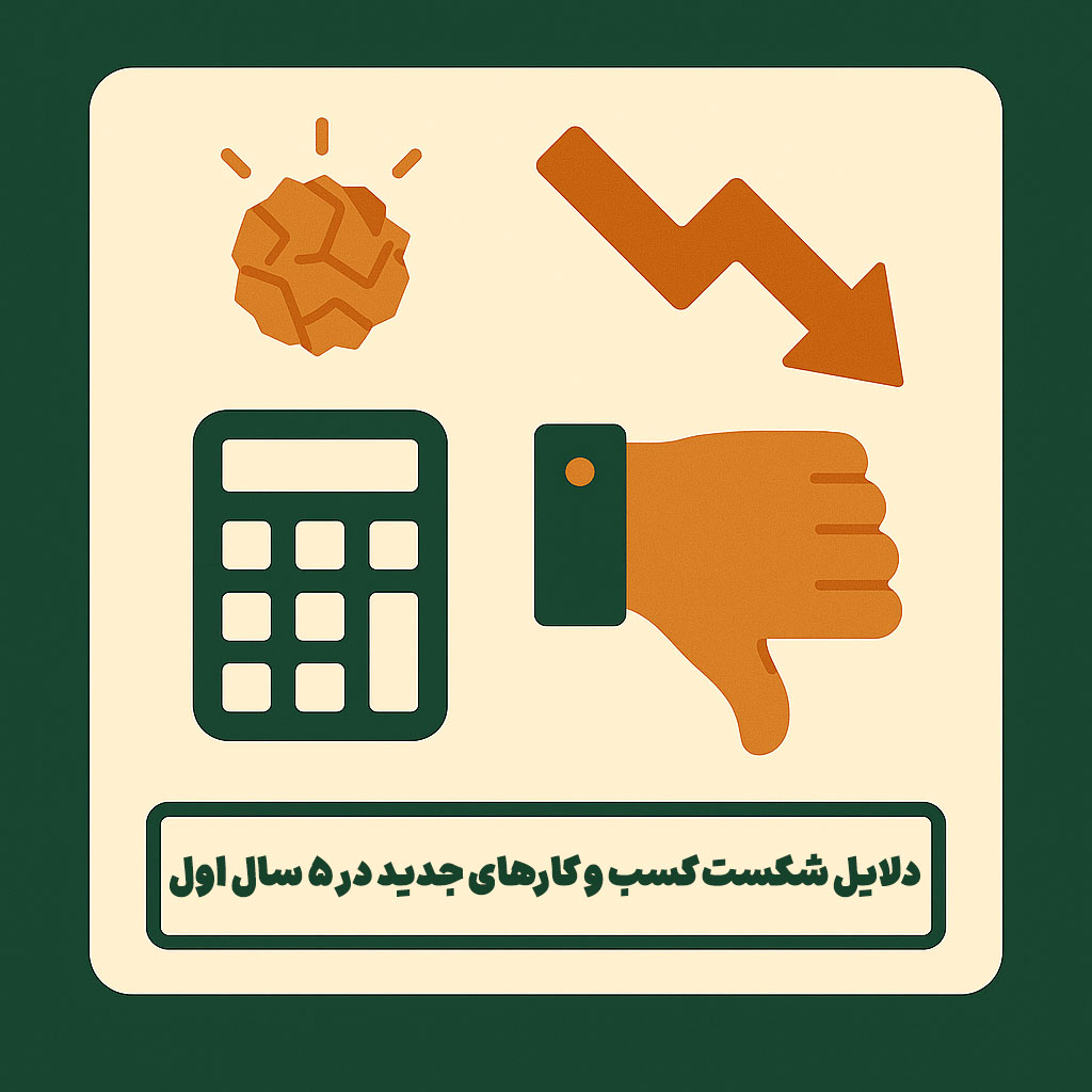 دلایل شکست کسب و کارهای جدید در 5 سال اول