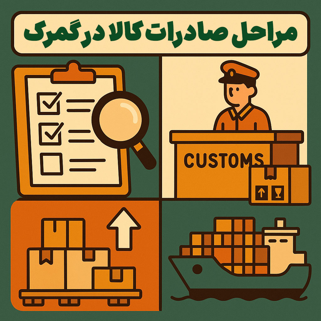 مراحل صادرات کالا در گمرک