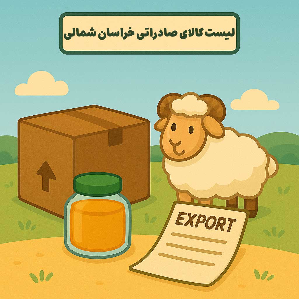 لیست کالای صادراتی خراسان شمالی